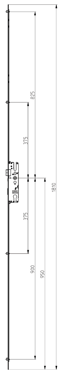 Elite Compact Lock 4 Roller Non Extendable Diagram