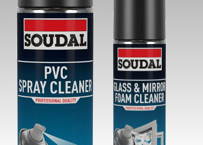 Soudal PVC Spray Cleaner and Mirror Cleaner